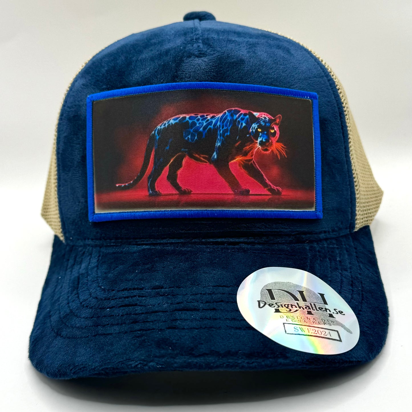 Samtkappe - Black Panther Dunkelblau