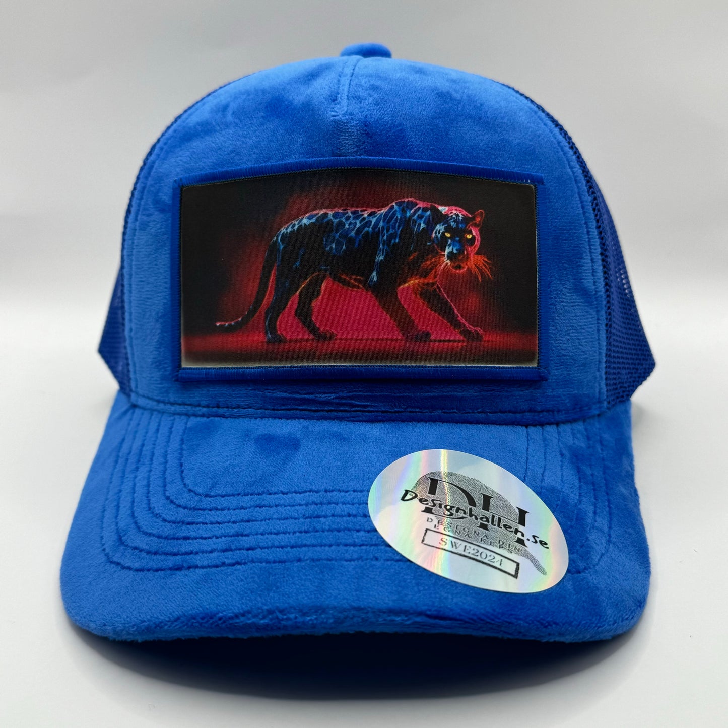 Velvet keps blå - Black panther