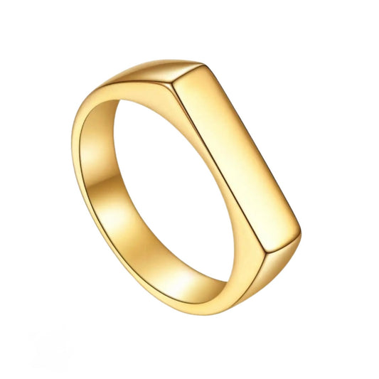 Gravera text på Ring - 18k guld pläterad