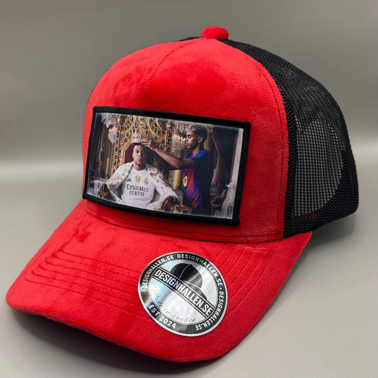 Real vs barca velvet keps - yamal&Mbappé