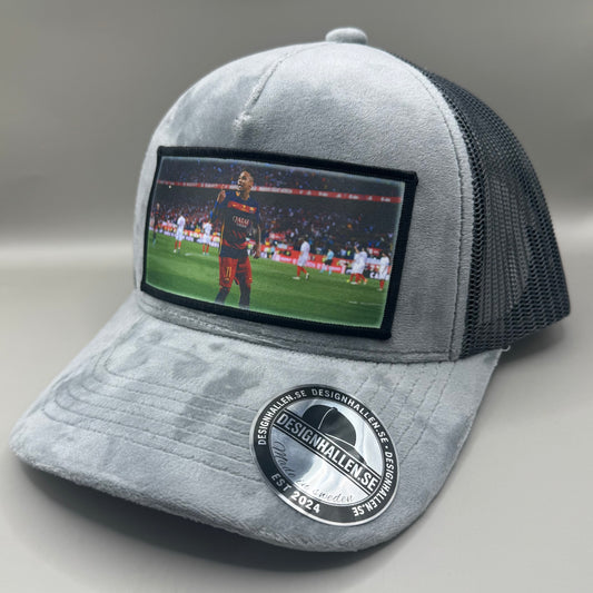 Neymar velvet keps Mörkgrå