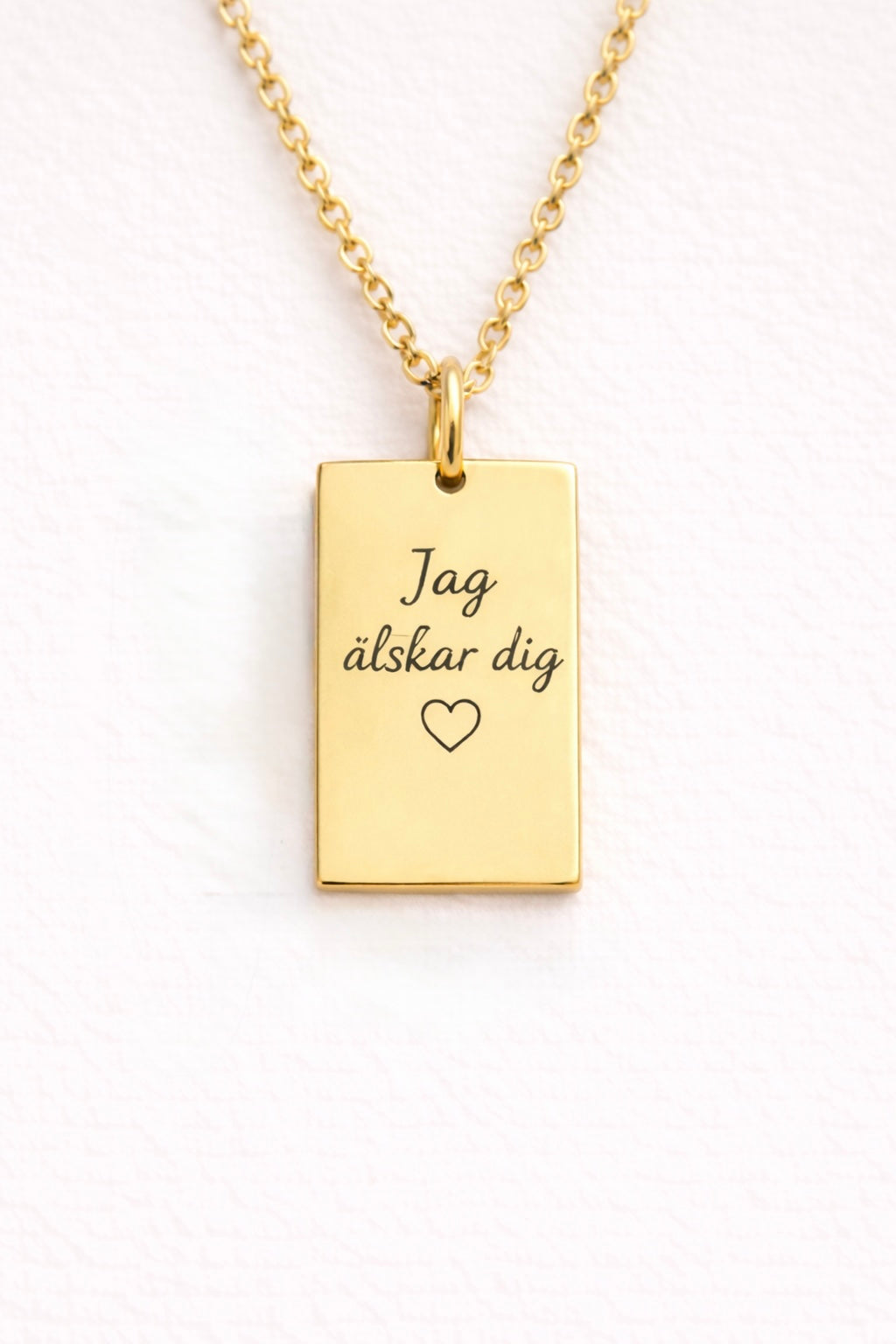 “Jag älskar dig” Halsband (Guld / Silver)