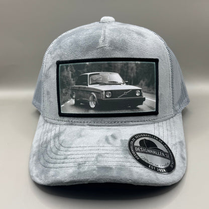 Volvo velvet keps grå