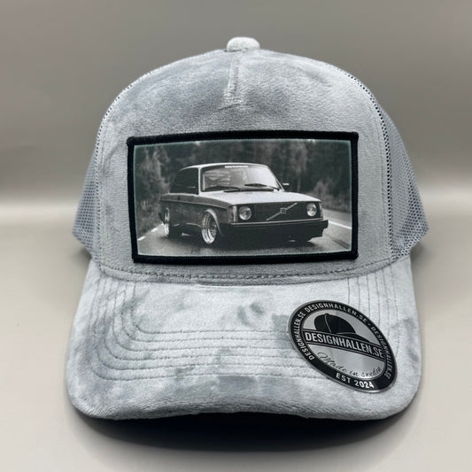 Volvo velvet keps grå