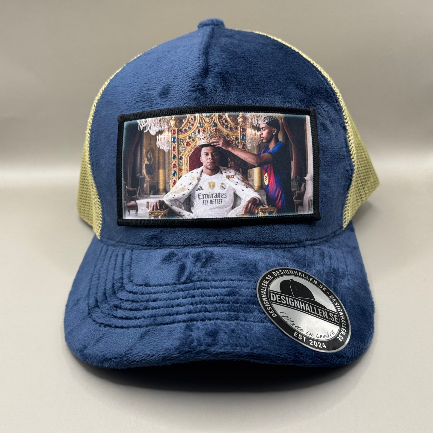 Real vs barca velvet keps - yamal&Mbappé