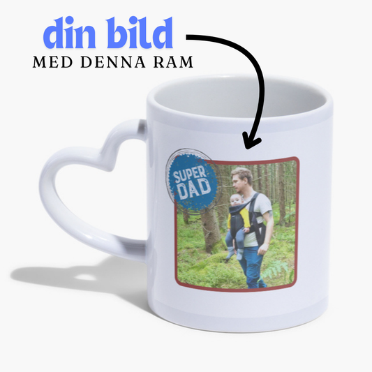 Hjärtformat handtag Personlig mugg